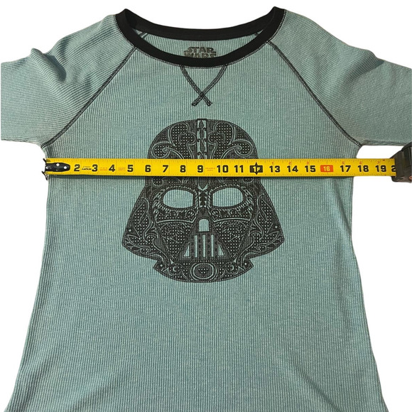 Star Wars Darth Vader Womens Thermal Long Sleeve Sleep Shirt Cotton Blend Size S - Picture 9 of 13